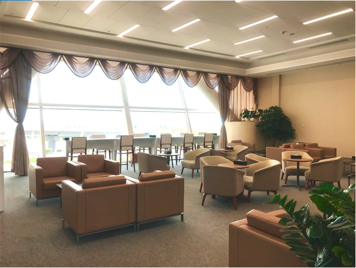 First Class Lounge — food & bar