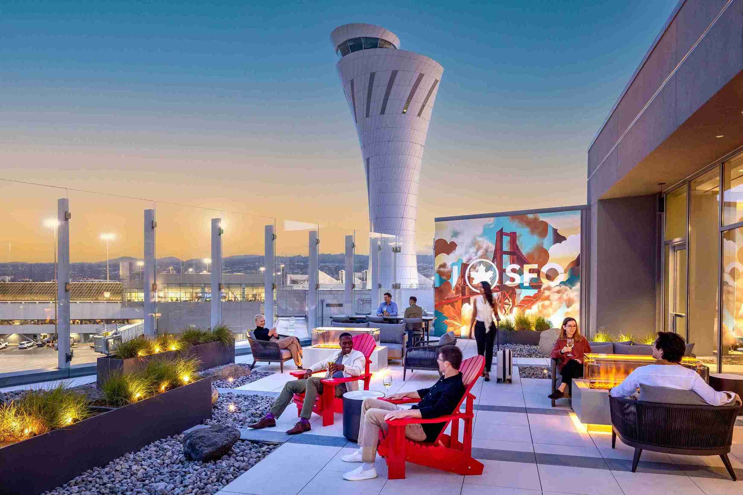 Air Canada San Francisco Maple Leaf Lounge - interior view 3