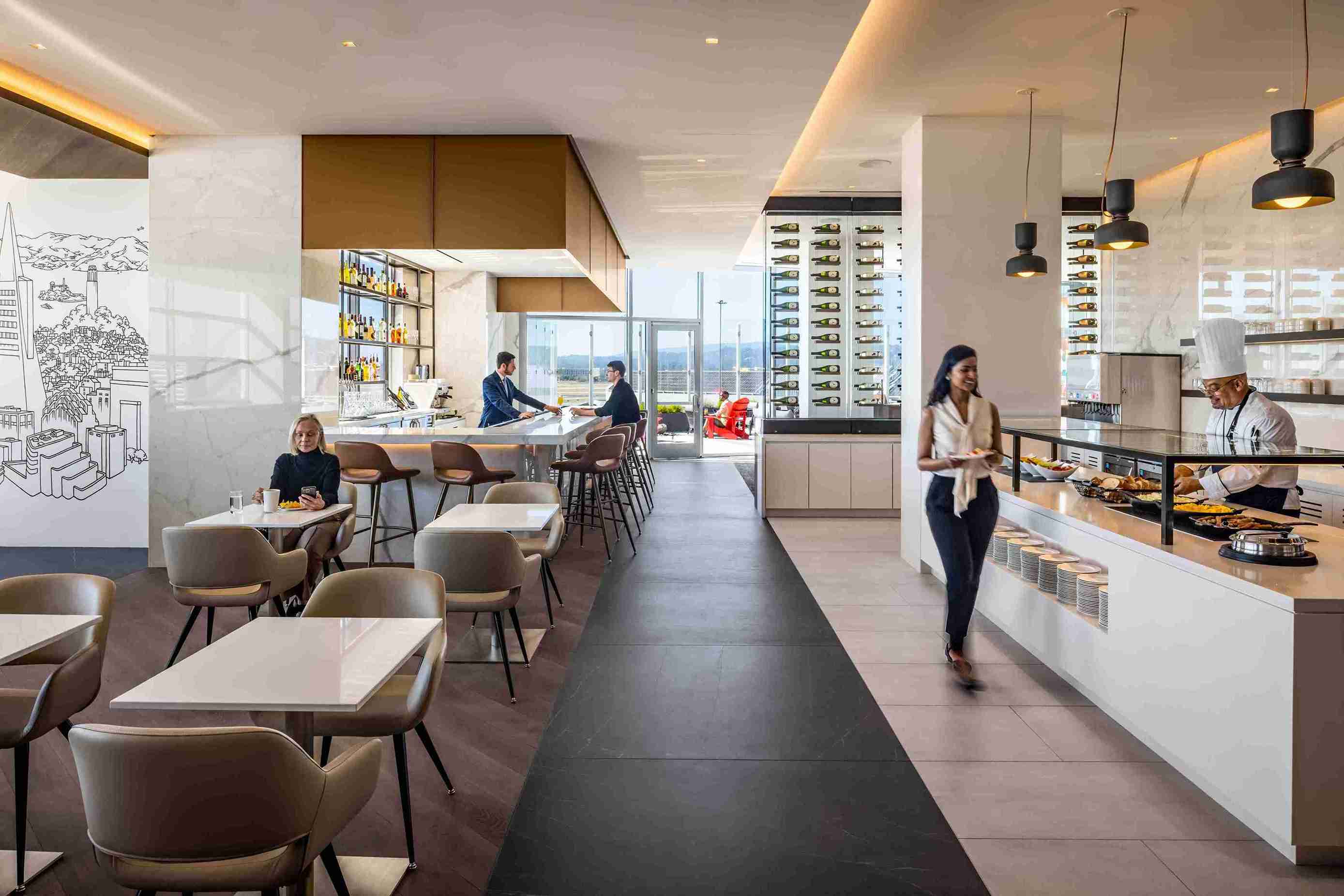 Air Canada San Francisco Maple Leaf Lounge - interior view 4